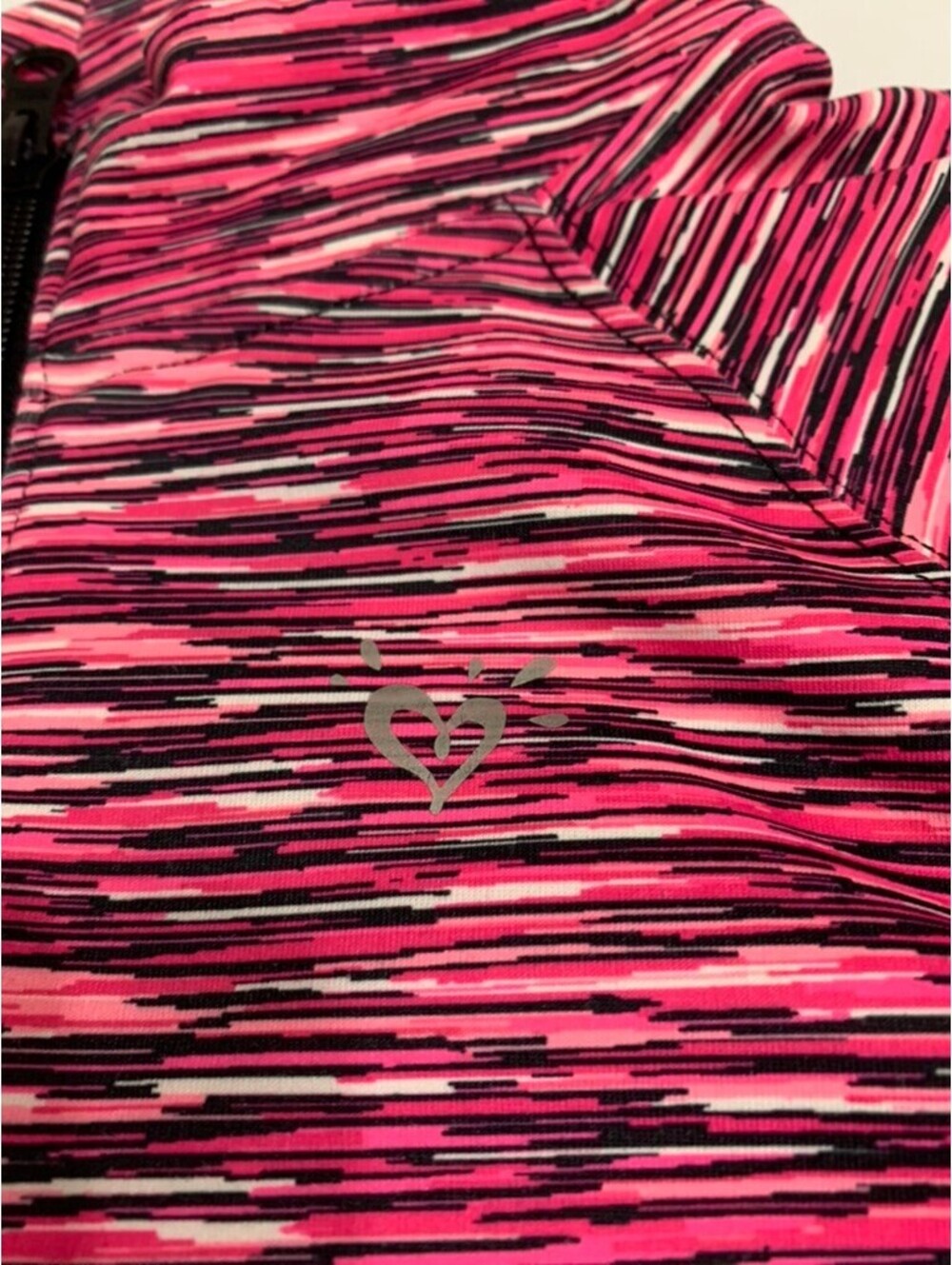 Justice Girls Activewear Quarter Zip Pullover Pink and Black Size 18 Altered - Picture 2 of 10